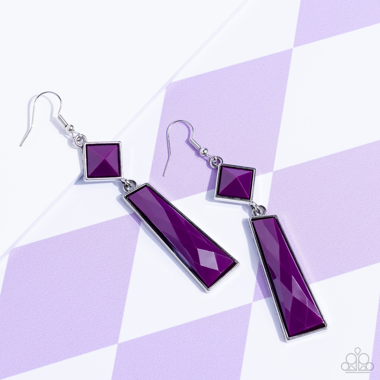 Paparazzi - Hollywood Harmony - Purple Earrings #0809