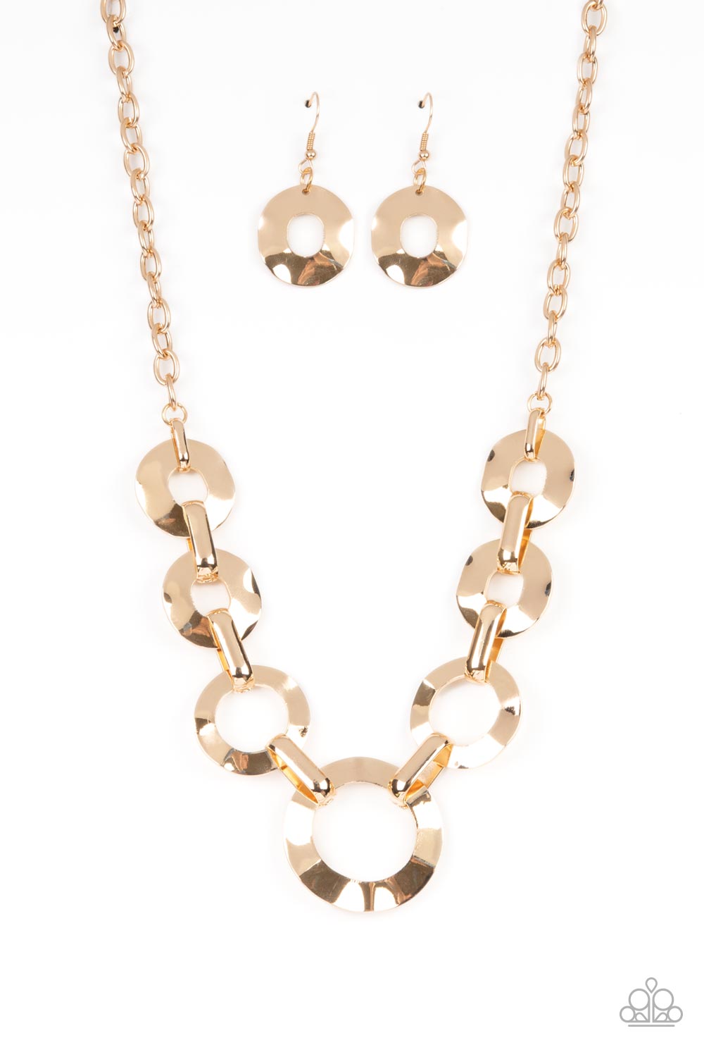 Paparazzi - Mechanical Masterpiece - Gold Necklaces  #1464