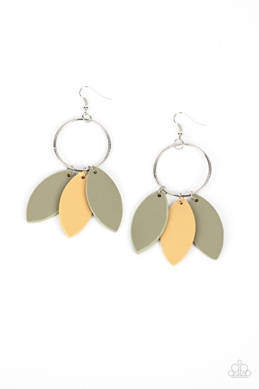 Paparazzi - Leafy Laguna - Multi Earrings  #1783