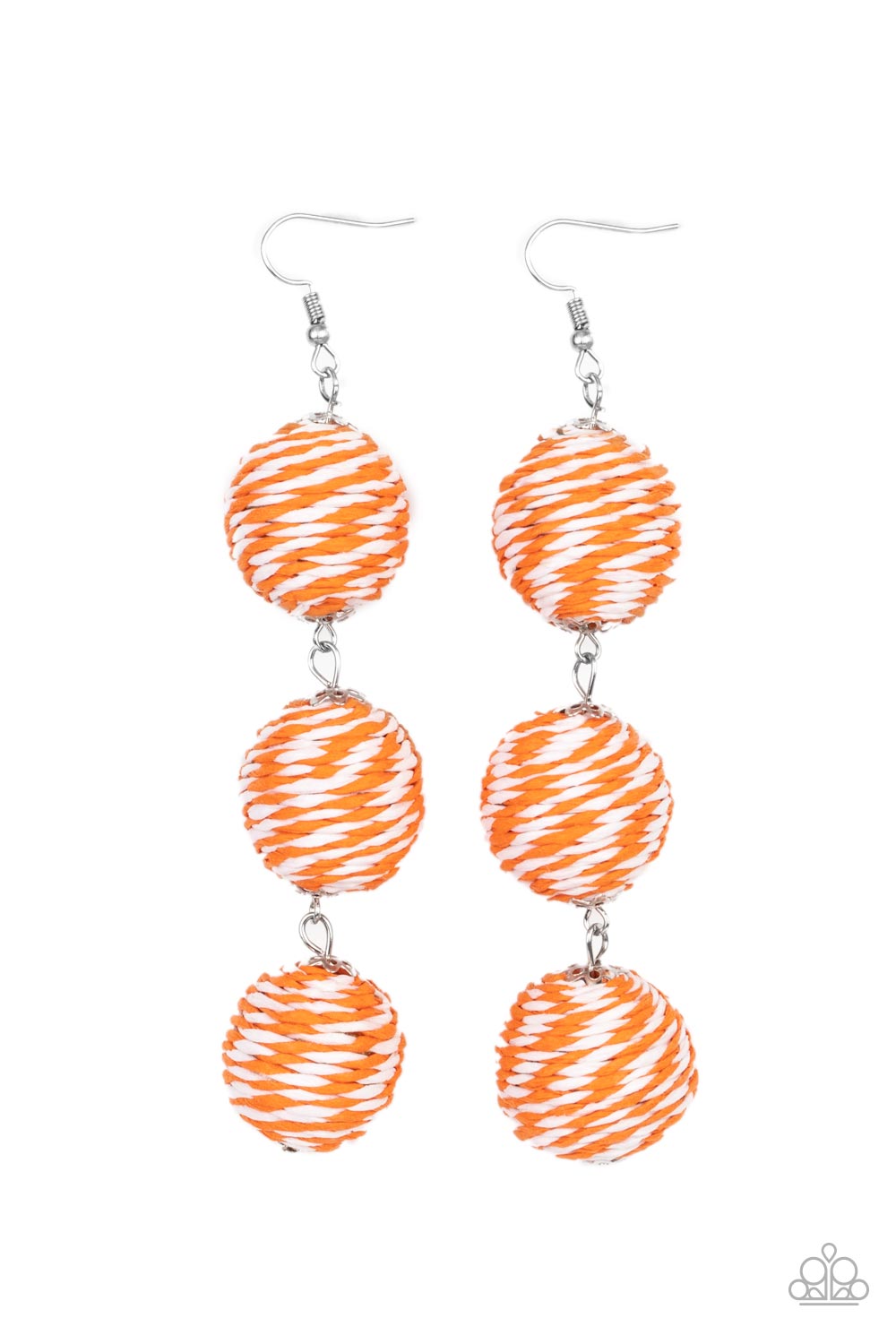 Paparazzi  - Laguna Lanterns - Orange Earrings #0844