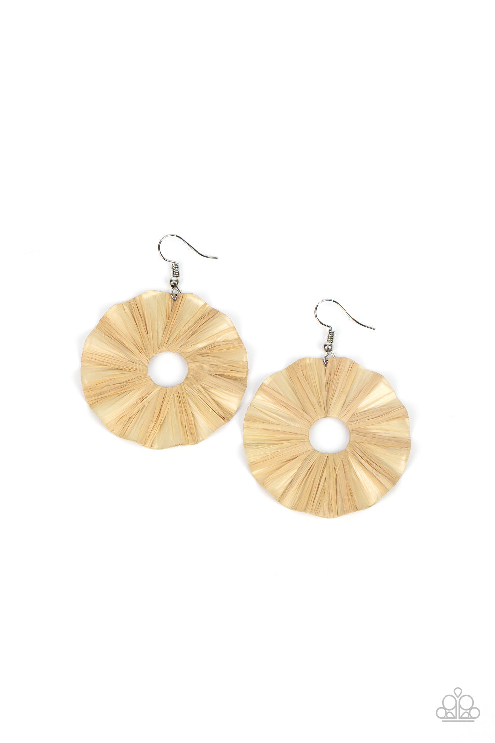 Paparazzi Accessories - Fan the Breeze - Brown Earrings #0750