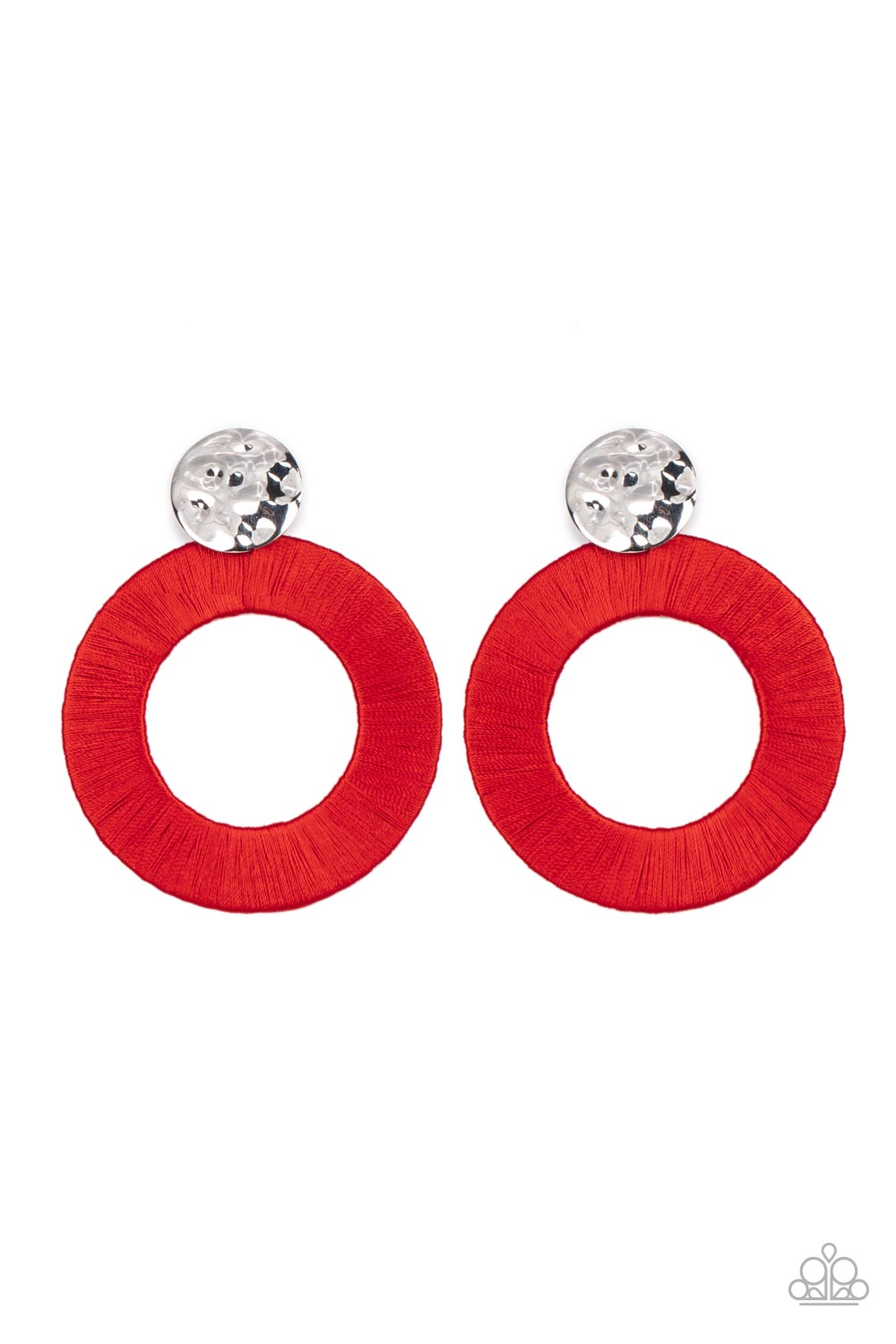 Paparazzi - Strategically Sassy - Red Earrings  #0884