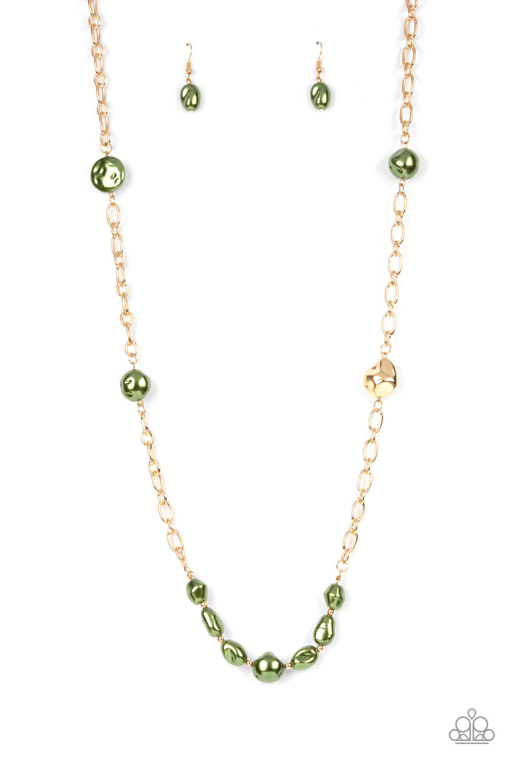 Paparazzi Accessories - Pardon My FABULOUS - Green Necklace #0323