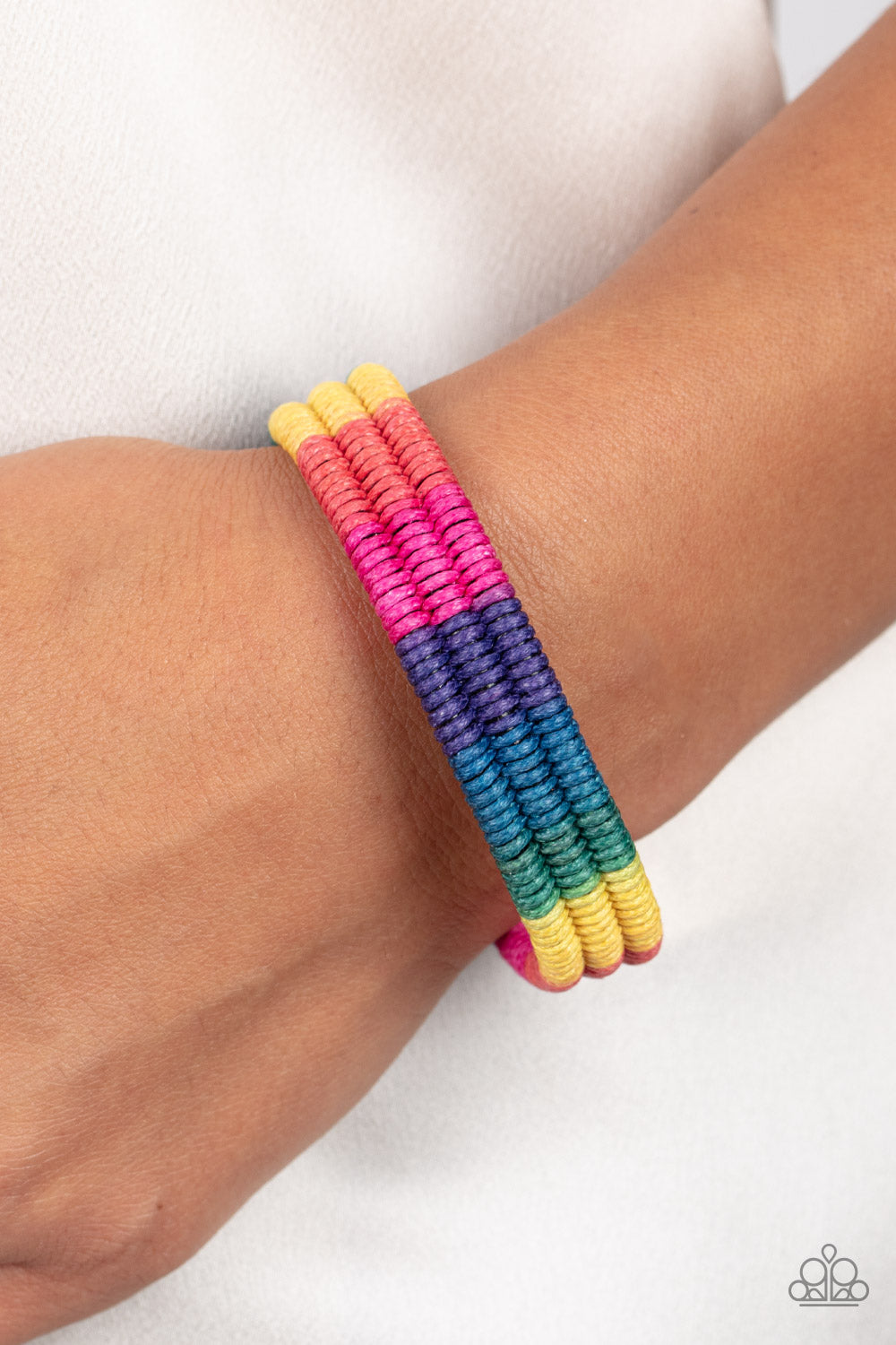 Paparazzi Accessories - Rainbow Renegade - Multi Bracelet  #1004