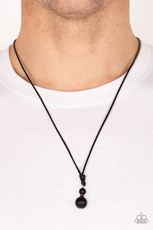 Paparazzi - Thai Theory - Black Necklace  #1525