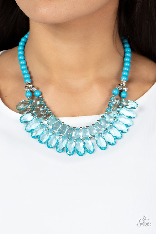 Paparazzi - All Across the GLOBETROTTER - Blue Necklace #1700