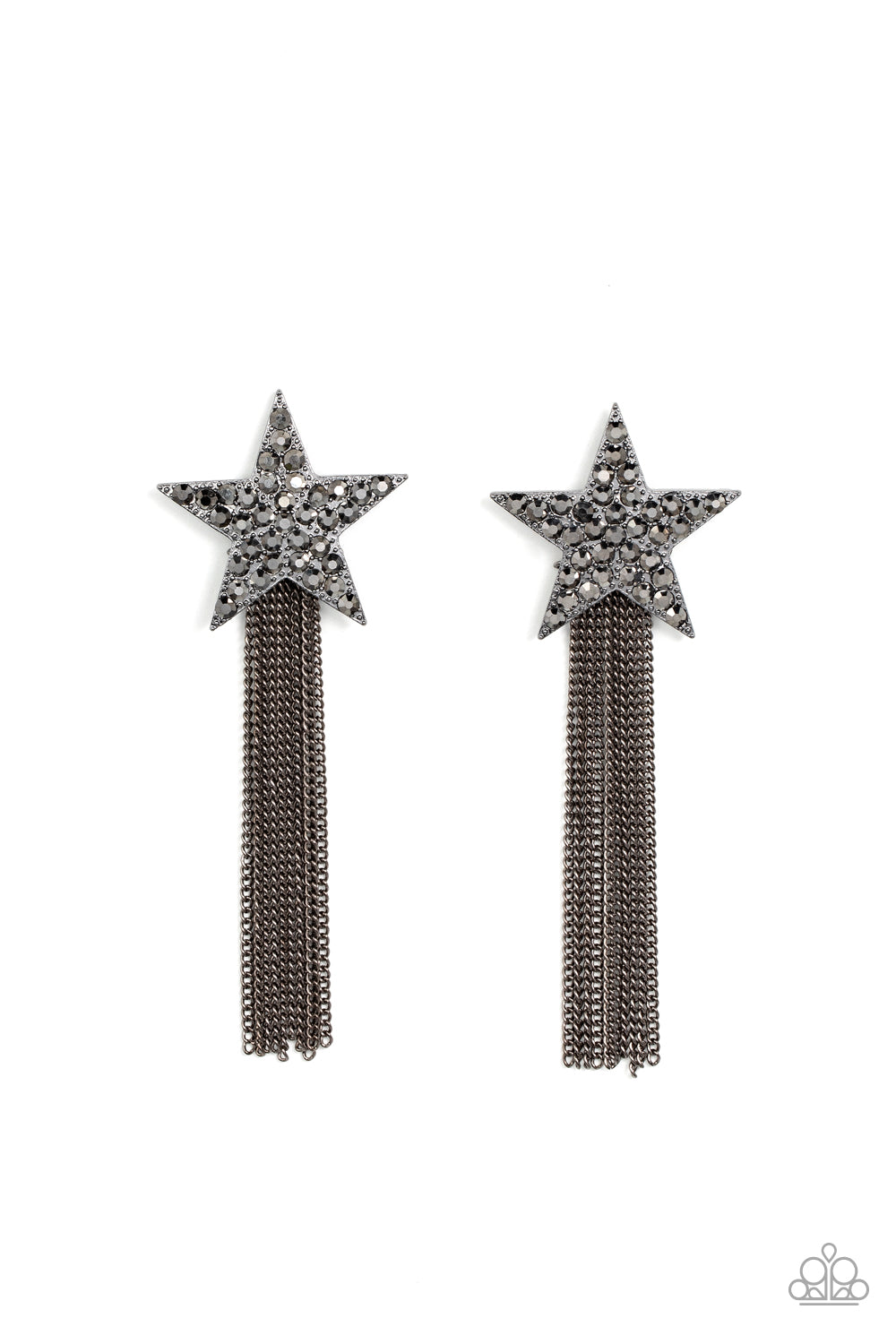 Paparazzi - Superstar Solo - Black Earrings #1910