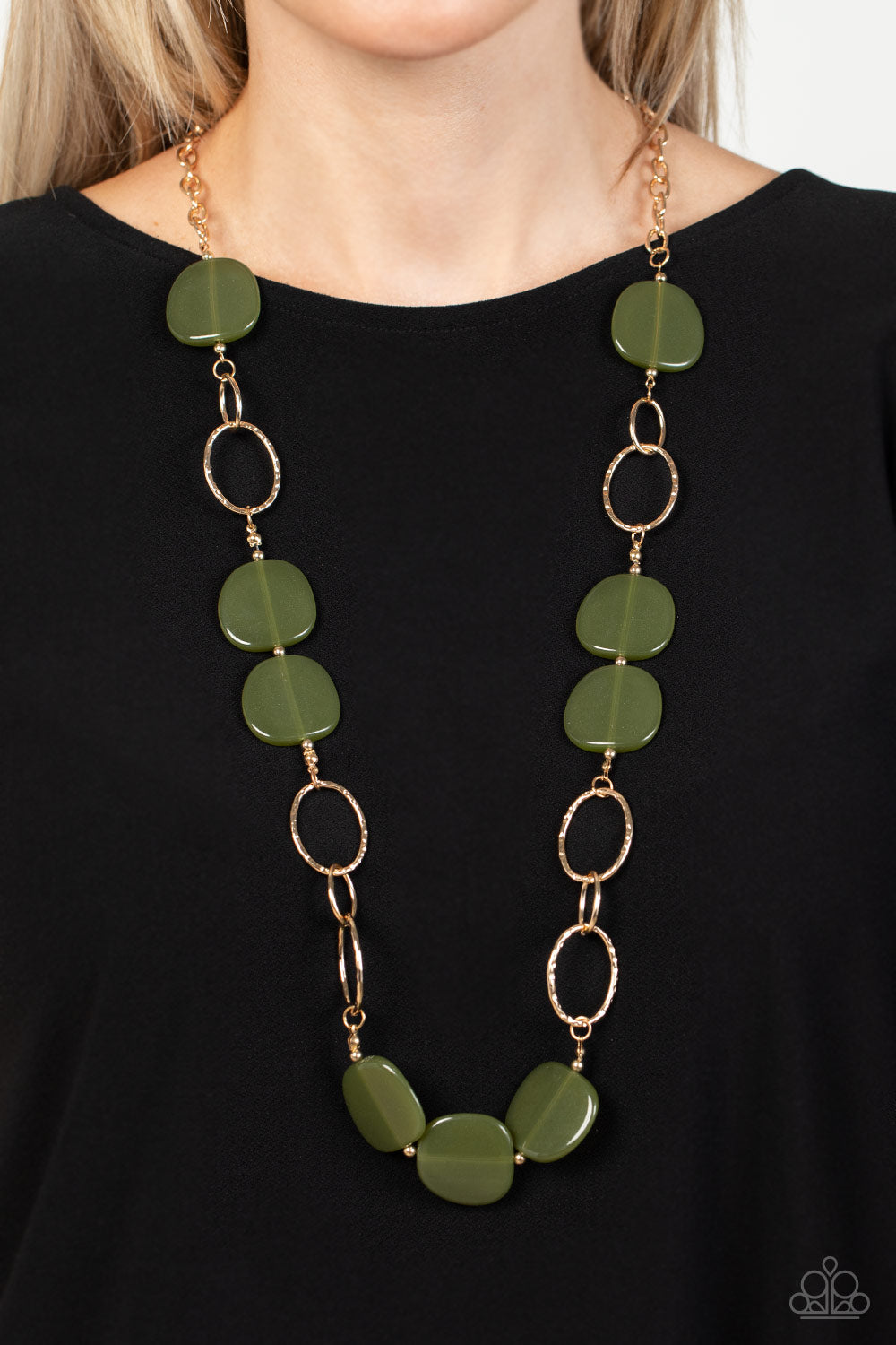 Paparazzi Accessories - Posh Promenade - Green Necklace # 0329