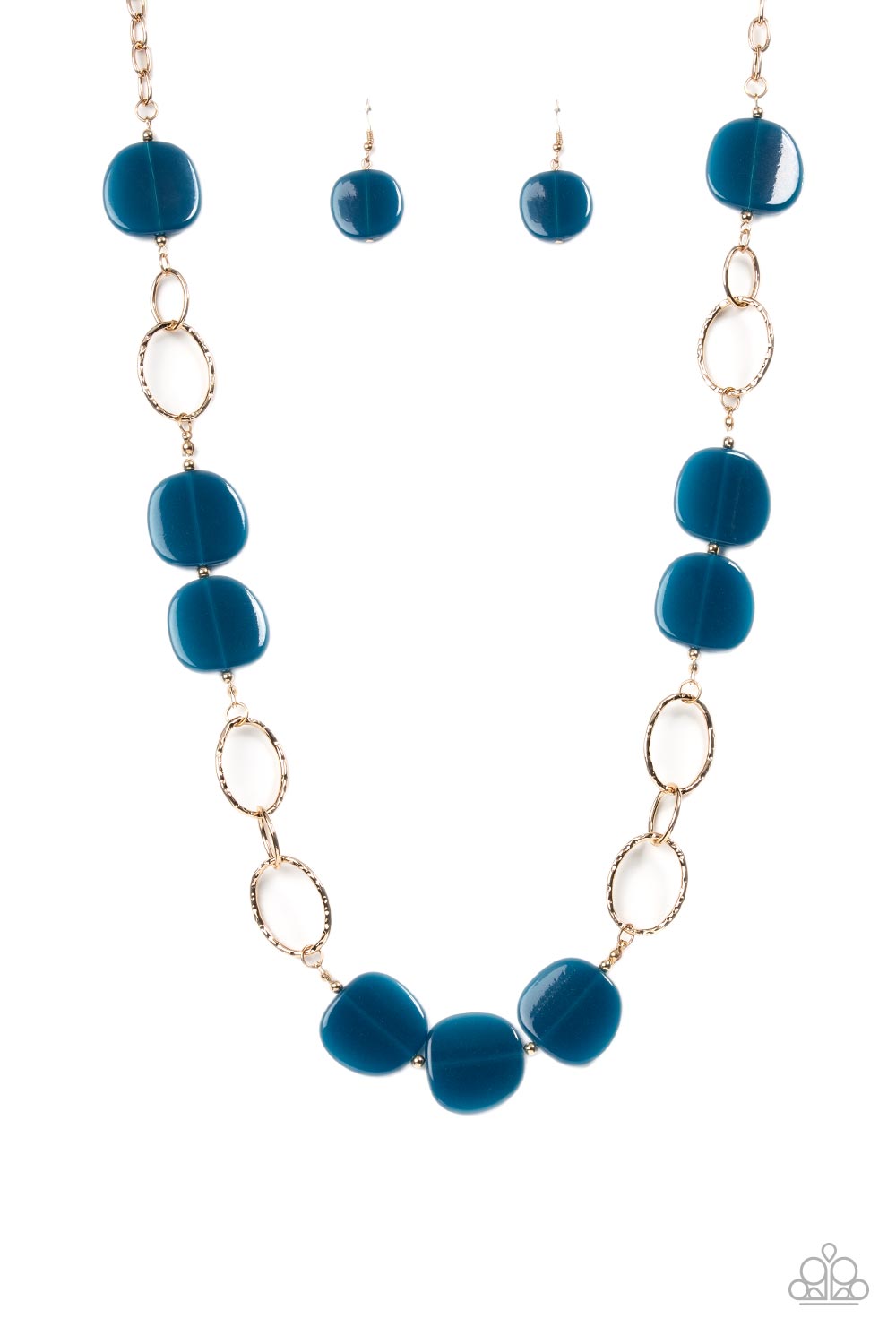 Paparazzi - Posh Promenade - Blue Necklace  #0344