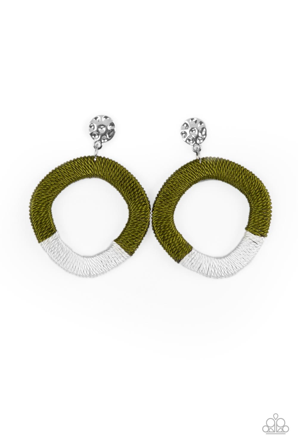 Paparazzi - Thats a WRAPAROUND - Green Earrings  #1739