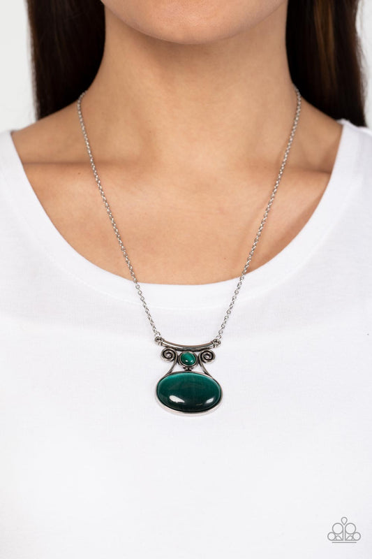 Paparazzi - One DAYDREAM At A Time - Green Necklaces  #1414