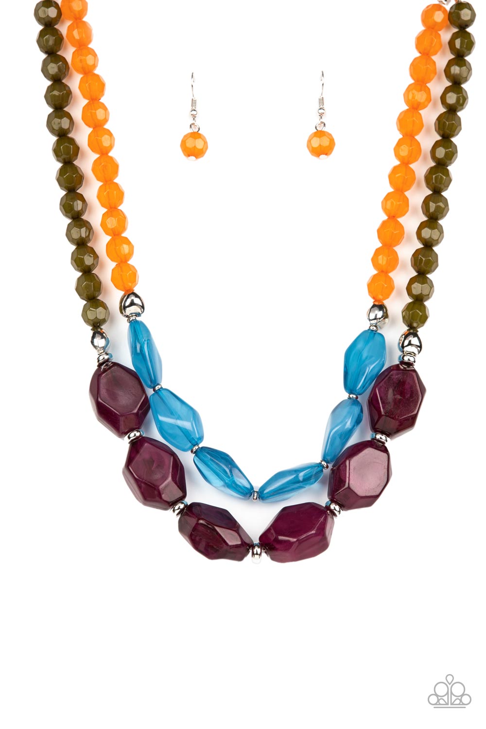 Paparazzi -Tropical Trove - Purple Necklaces  #1575