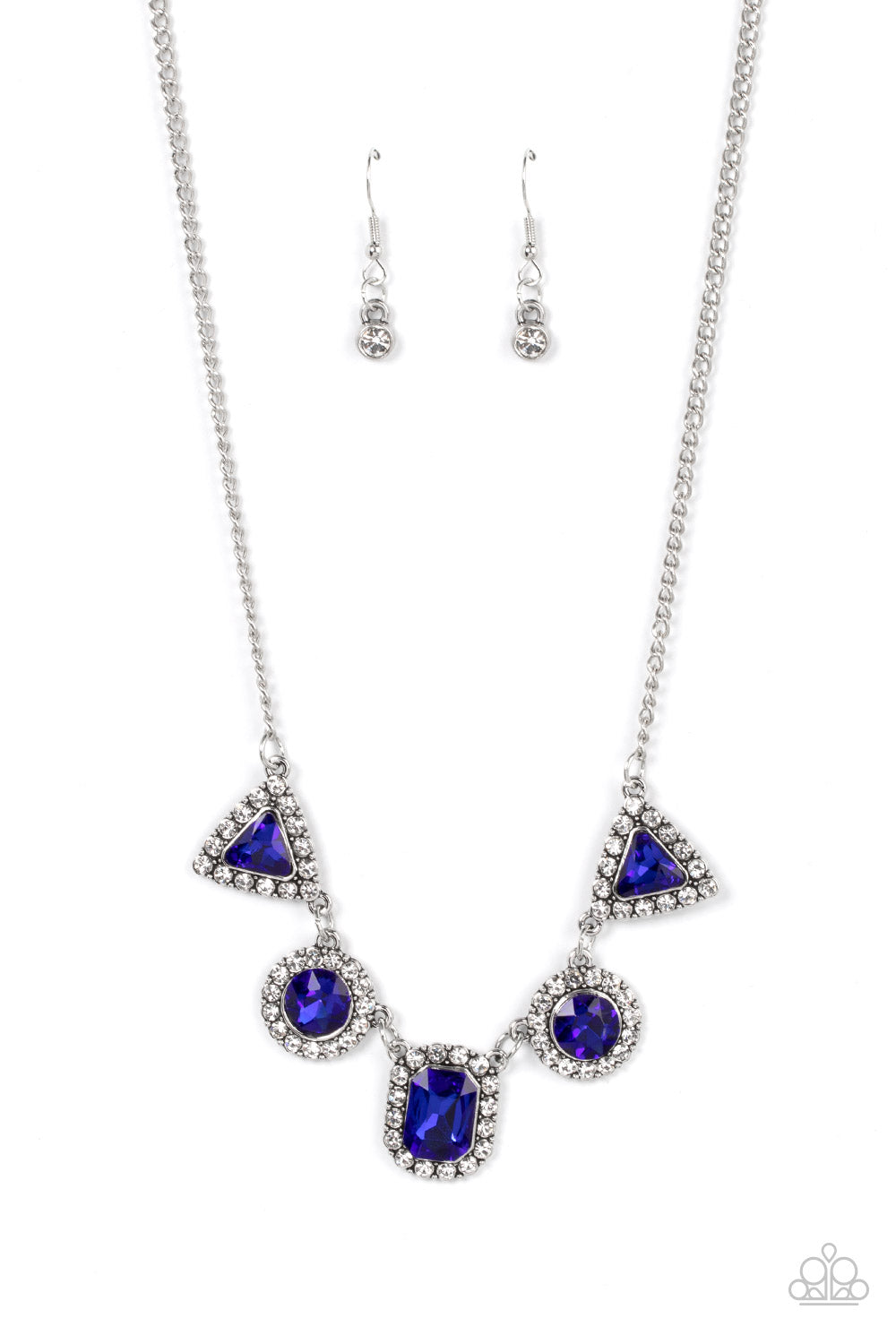 Paparazzi - Posh Party Avenue - Blue Necklace  #1611