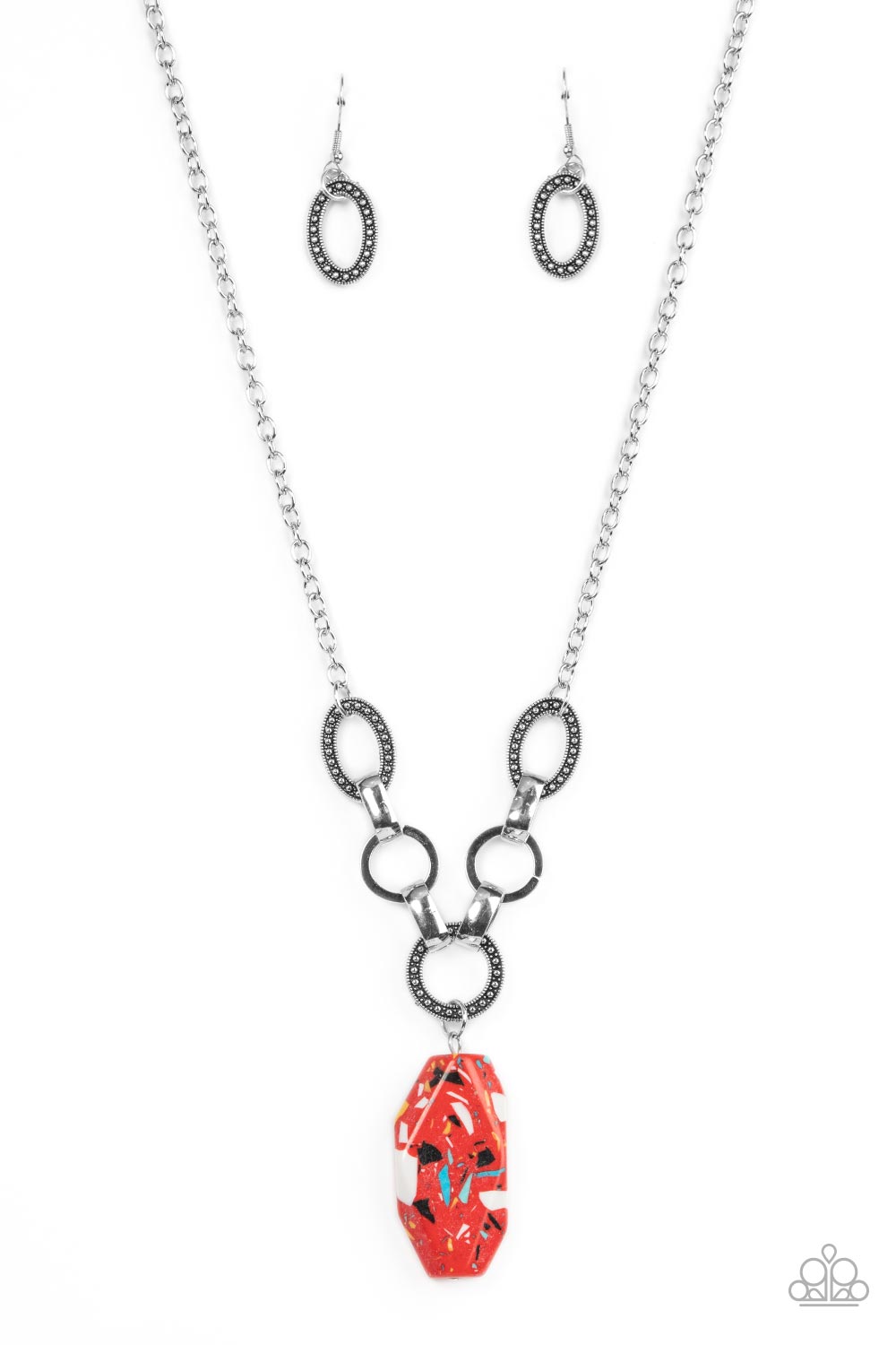 Paparazzi - Mystical Mineral - Red Necklace  #1404