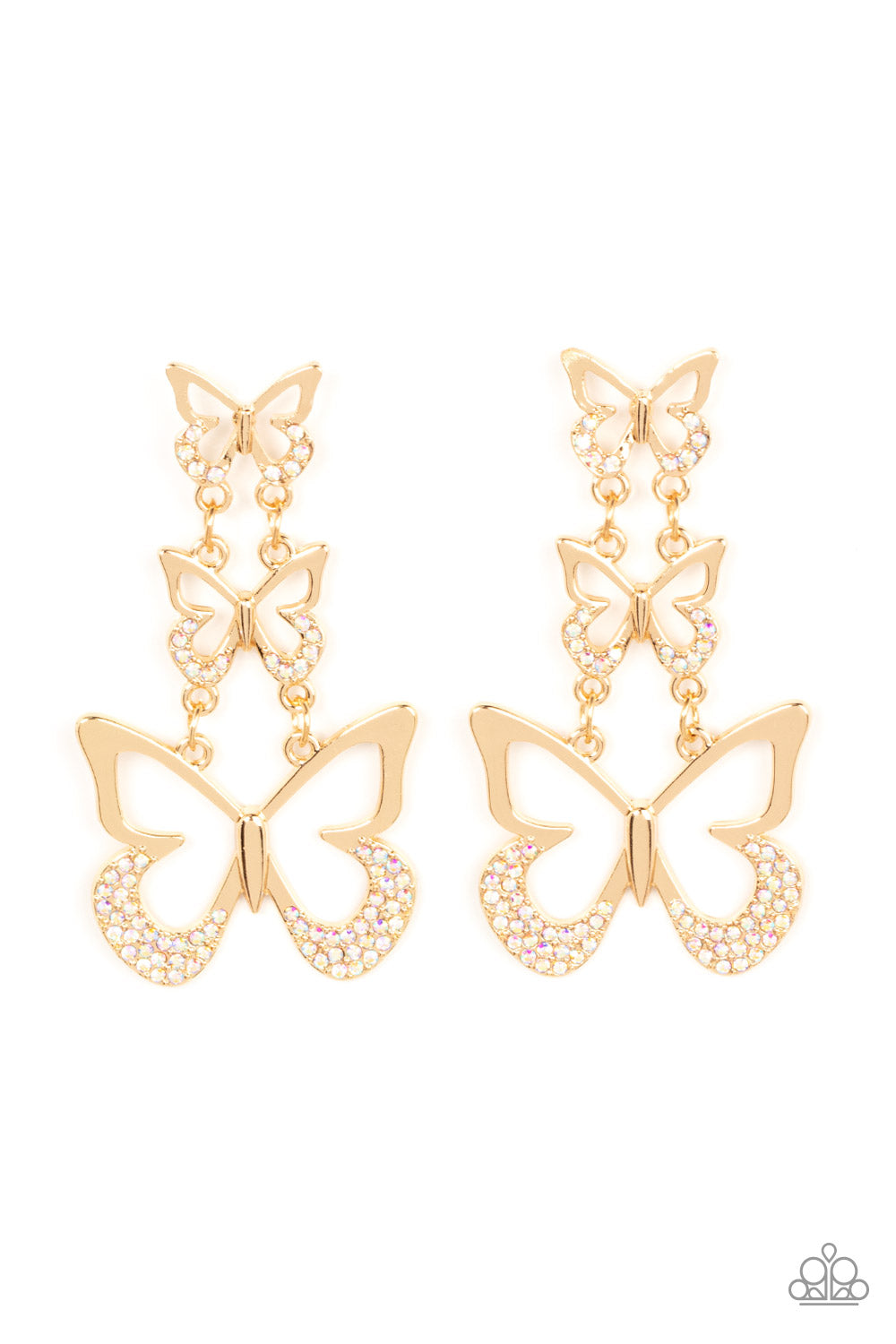 Paparazzi - Flamboyant Flutter - Multi Earrings #0882