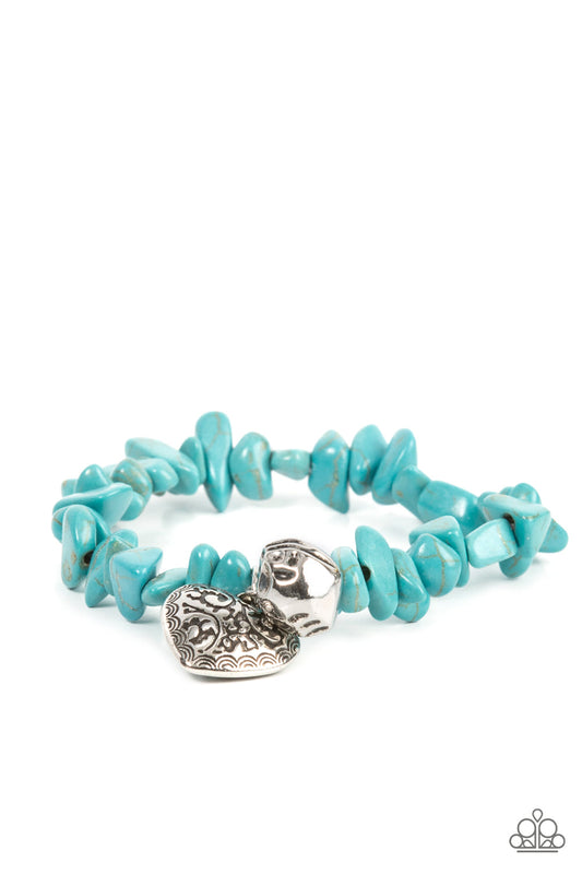 Paparazzi - Love You to Pieces - Blue Bracelet