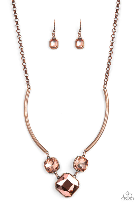 Paparazzi - Divine IRIDESCENCE - Copper Necklaces  #1587