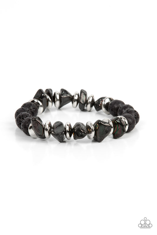 Paparazzi - Volcanic Vacay - Silver Bracelets  #1102