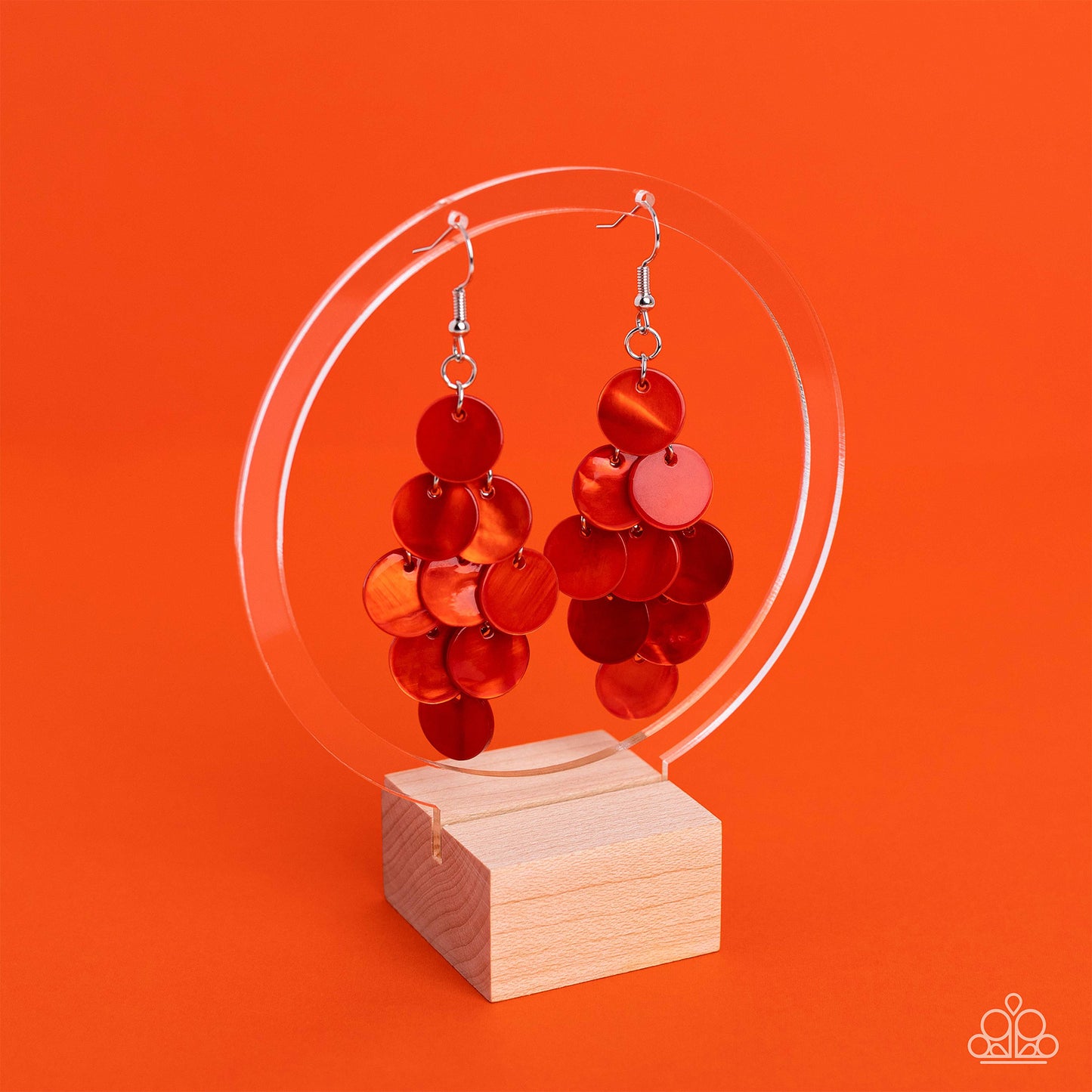 Paparazzi - Tropical Tryst - Orange Earrings #1906