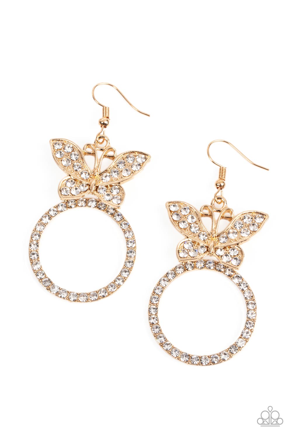 Paparazzi - Paradise Found - Gold Earrings