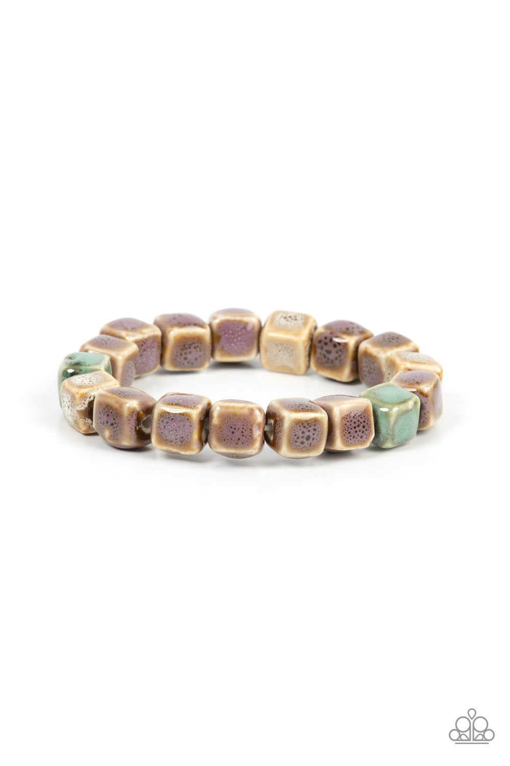 Paparazzi Accessories - Glaze Craze - Purple Bracelet  #1003