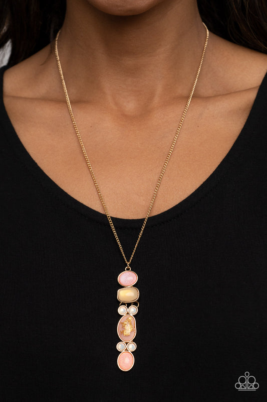 Paparazzi - Totem Treasure - Pink Necklace  #1402