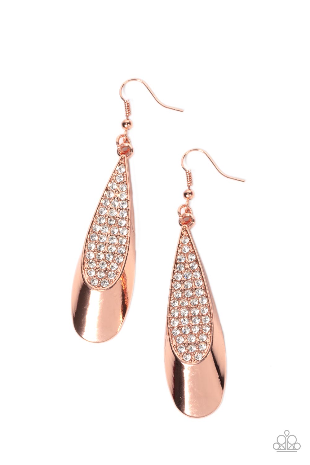 Paparazzi - Prismatically Persuasive - Copper Earrings #0612