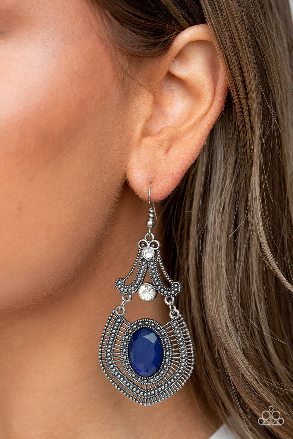 Paparazzi - Panama Palace - Blue Earrings  1908