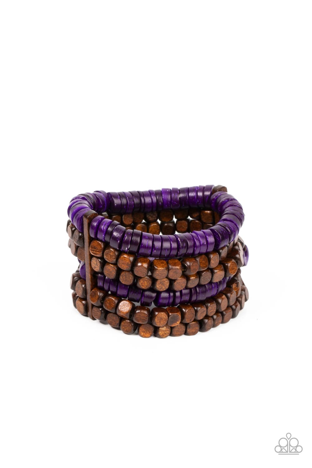 Paparazzi - Fiji Fiesta - Purple Bracelets #1183