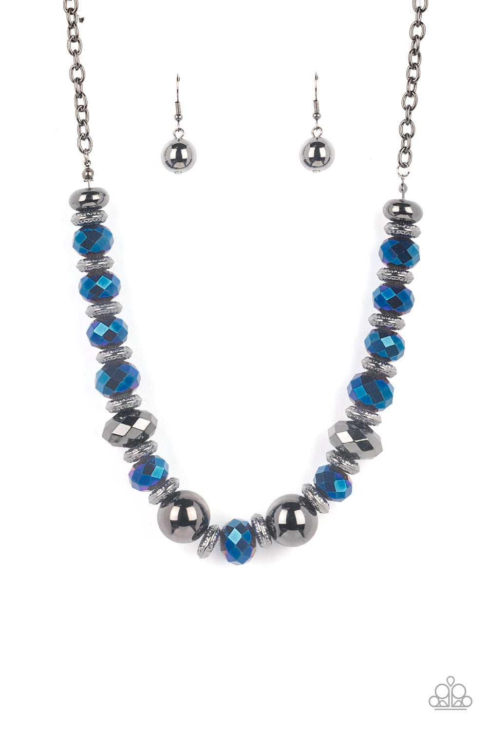 Paparazzi - Interstellar Influencer - Blue Necklace  #1441