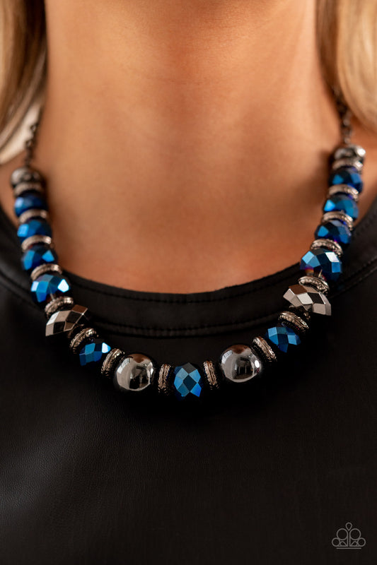 Paparazzi - Interstellar Influencer - Blue Necklace  #1441