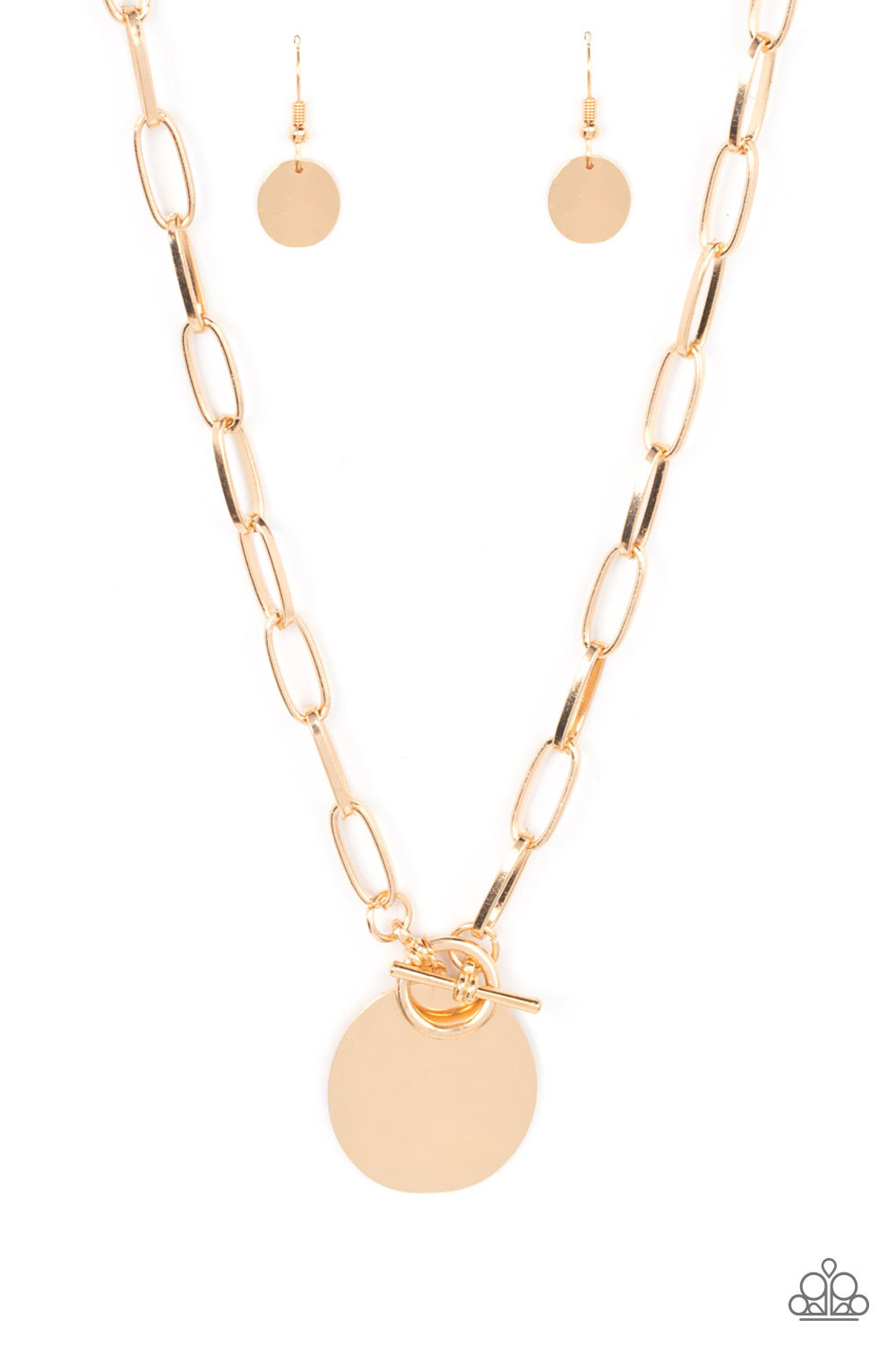 Paparazzi - Tag Out - Gold Necklaces  #1561