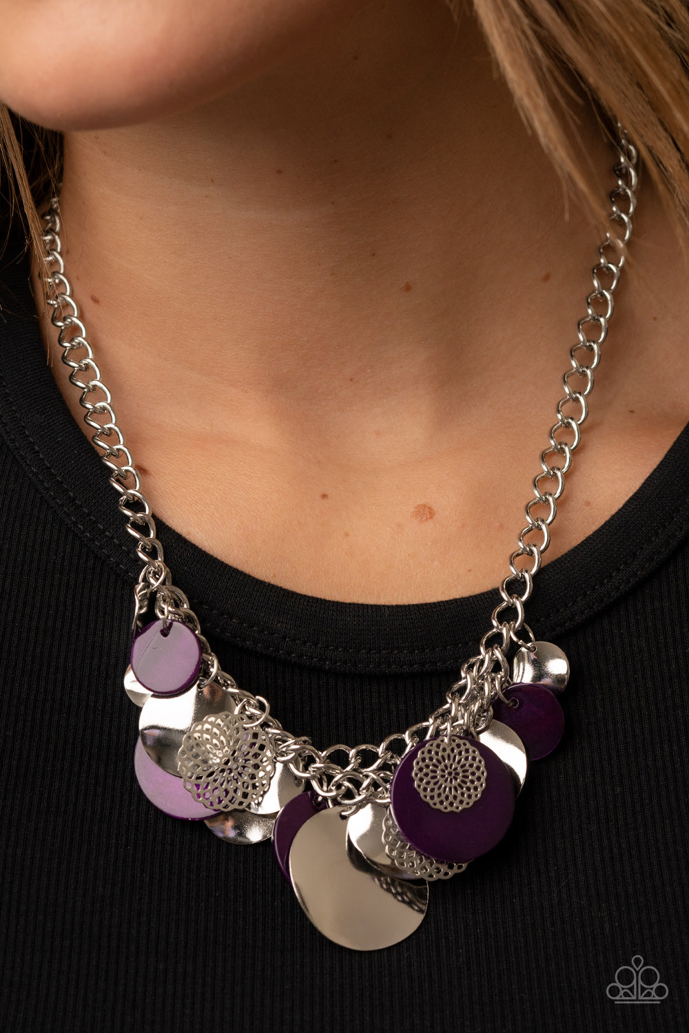 Paparazzi - Oceanic Opera - Purple Necklaces # 1589