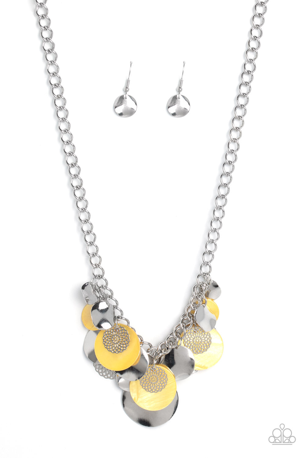 Paparazzi - Oceanic Opera - Yellow Necklaces  #0098