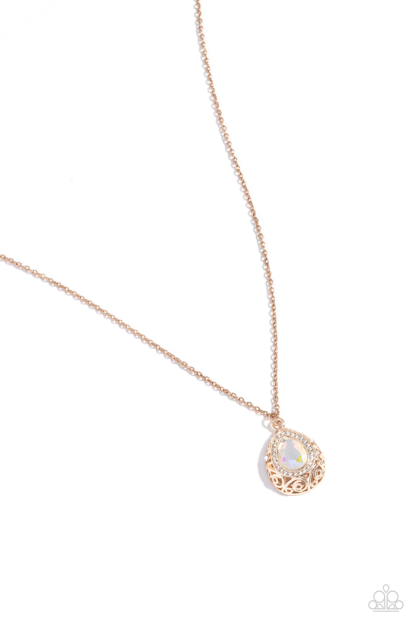 Paparazzi - Gracefully Glamorous - Rose Gold Necklaces #2318