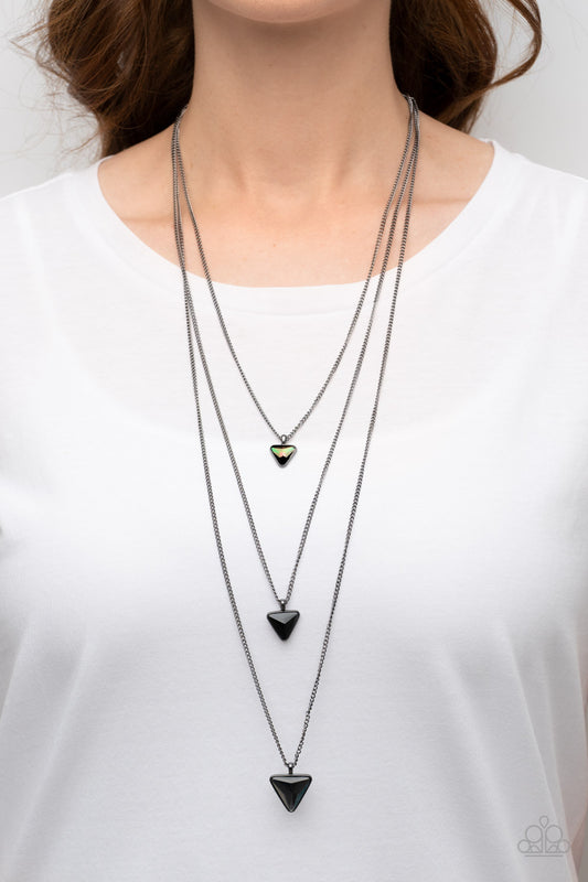 Paparazzi - Follow the LUSTER - Black Necklaces   #1519