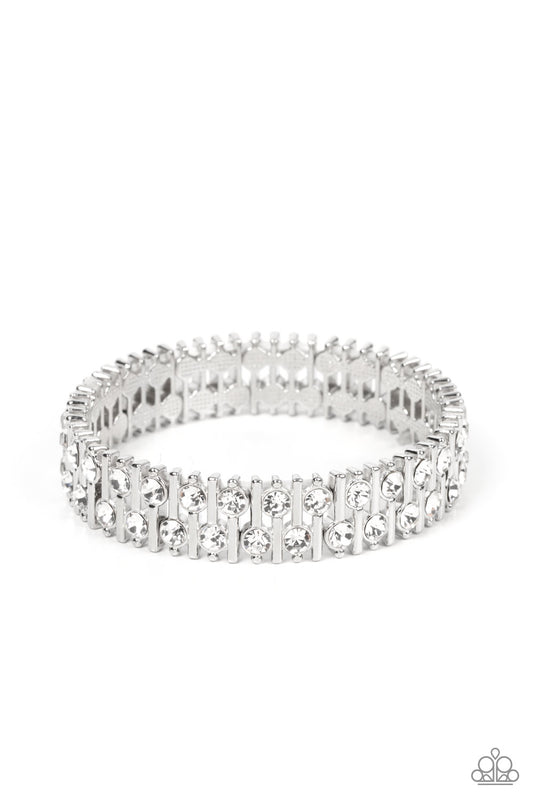 Paparazzi - Generational Glimmer - White Bracelets #1221