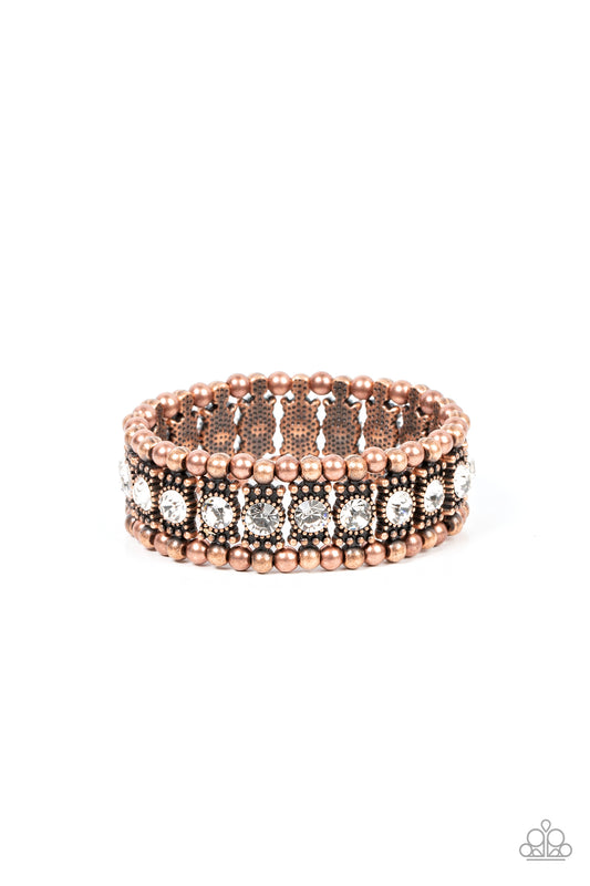 Paparazzi - Ritzy Reboot - Copper Bracelets  #1217