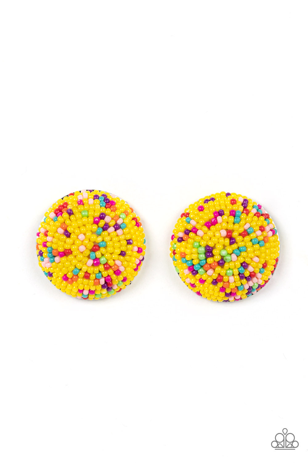 Paparazzi - Kaleidoscope Sky - Yellow Earrings  #1748