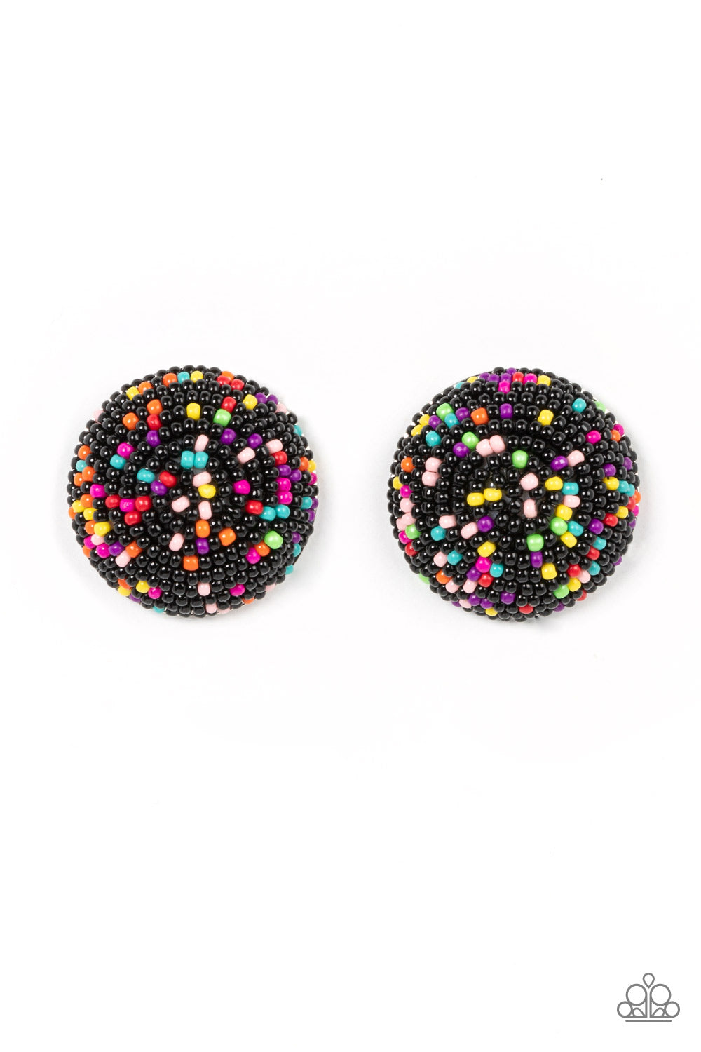 Paparazzi Kaleidoscope Sky - Black Earring    #0947