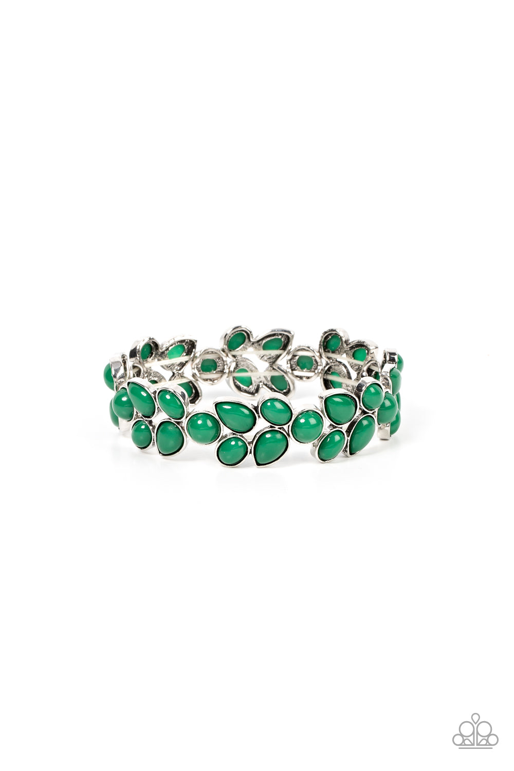 Paparazzi - Marina Romance - Green Bracelets  #1149