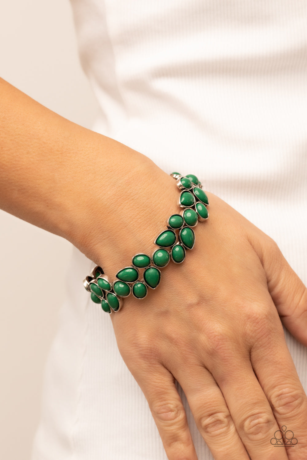 Paparazzi - Marina Romance - Green Bracelets  #1149