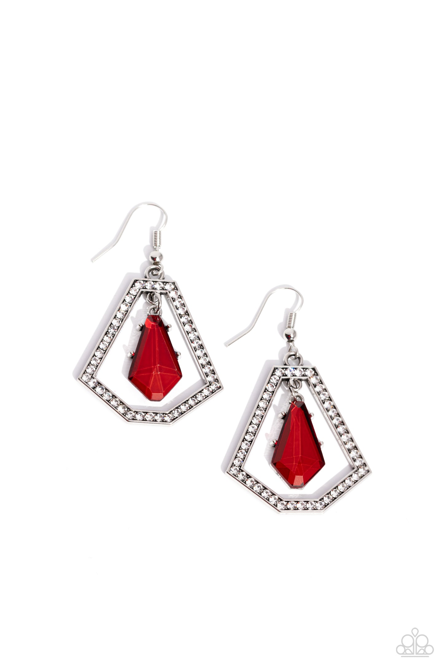 Paparazzi - Poshly Photogenic - Red Earrings #2233