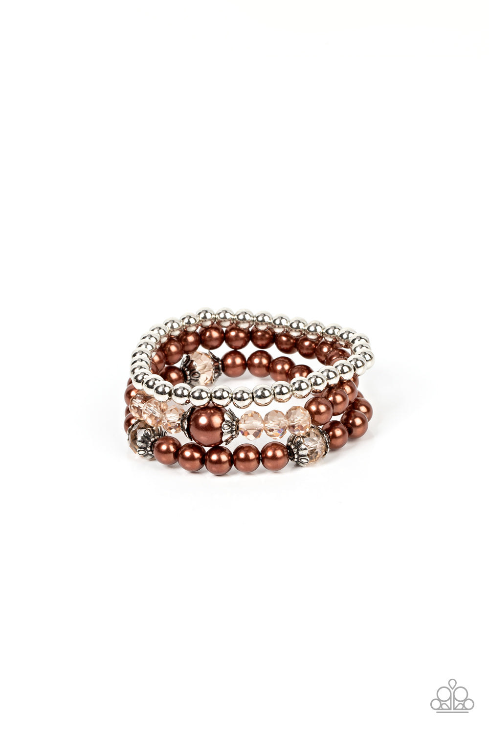 Paparazzi - Positively Polished - Brown Bracelets  #1142