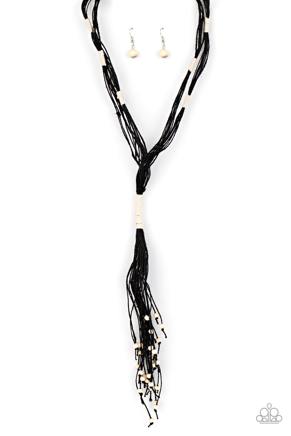 Paparazzi - Whimsically Whipped - Black Necklaces  #1596