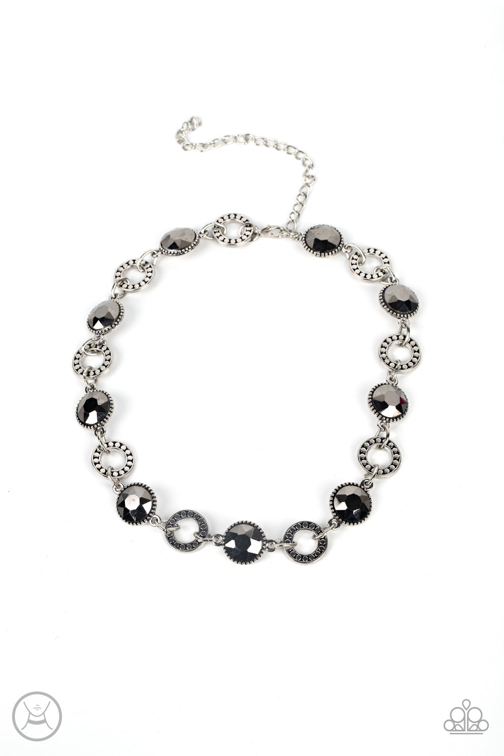 Paparazzi Accessories - Rhinestone Rollout - Silver Necklace