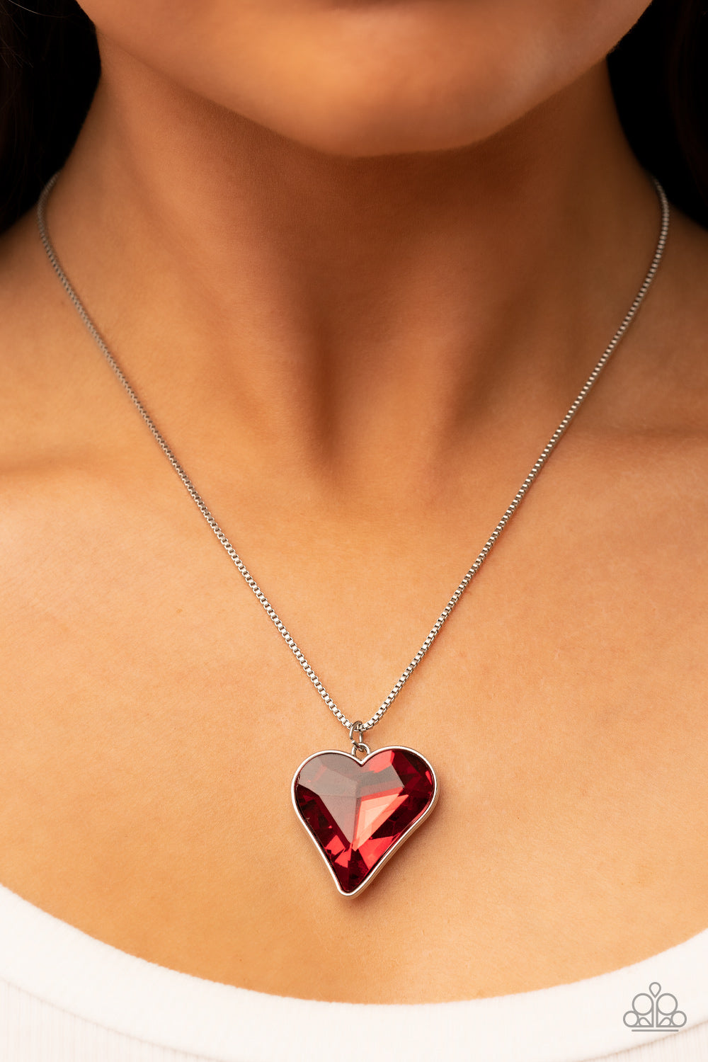 Paparazzi Accessories - Lockdown My Heart - Red Necklace #0270