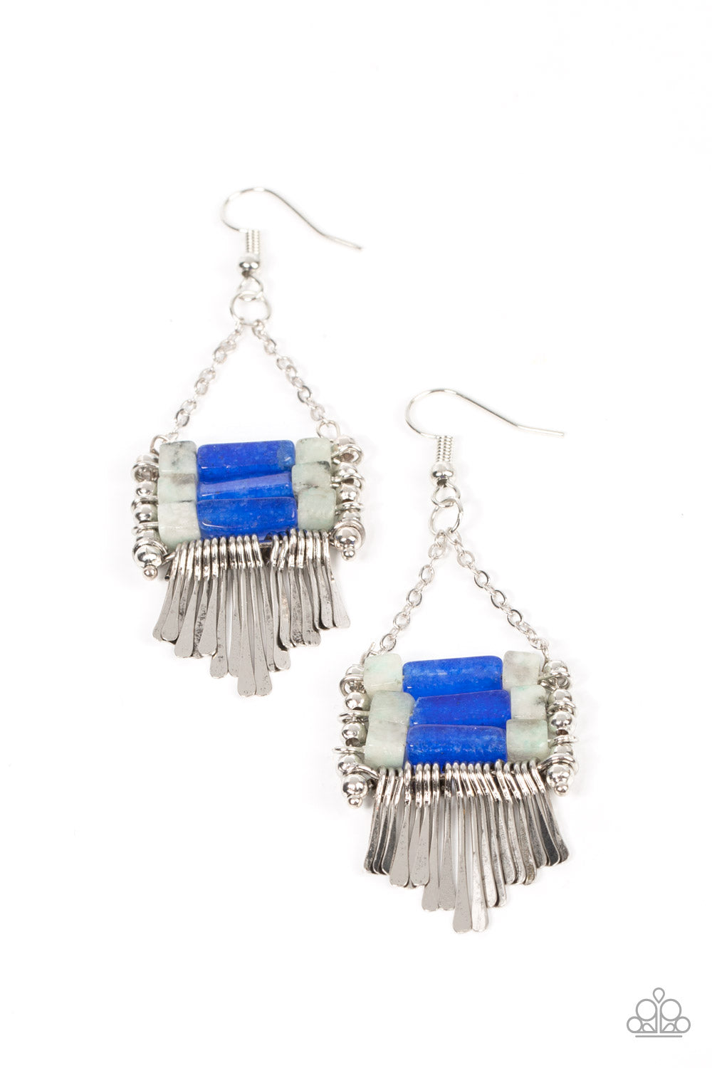 Paparazzi - Riverbed Bounty - Blue Earrings #0936