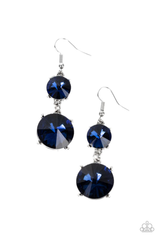 Paparazzi - Sizzling Showcase - Blue Earrings  #1839