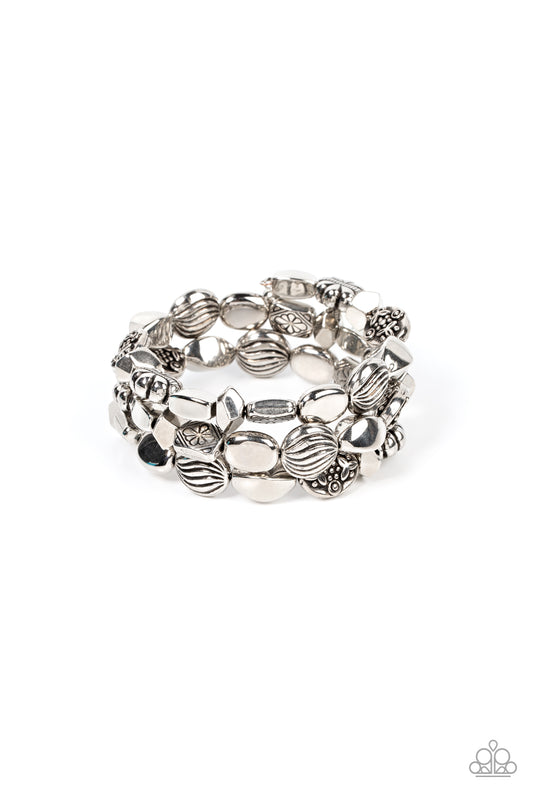 Paparazzi Accessories - Charmingly Cottagecore - Silver Bracelet